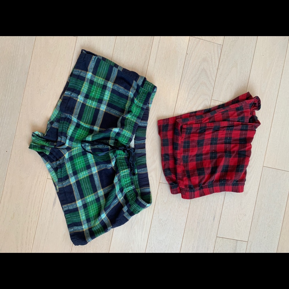 2 sets of sleep shorts
